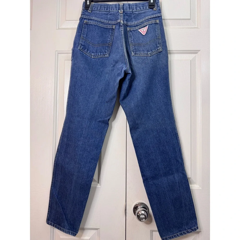 Vintage Guess Jeans‎ High Waist Tapered Leg Denim 90s Retro Style Womens Size 28